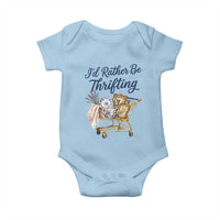 I Would Rather Be Thrifting Baby Onesie Funny Shopping Quote Thrift Lover