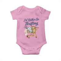 I Would Rather Be Thrifting Baby Onesie Funny Shopping Quote Thrift Lover