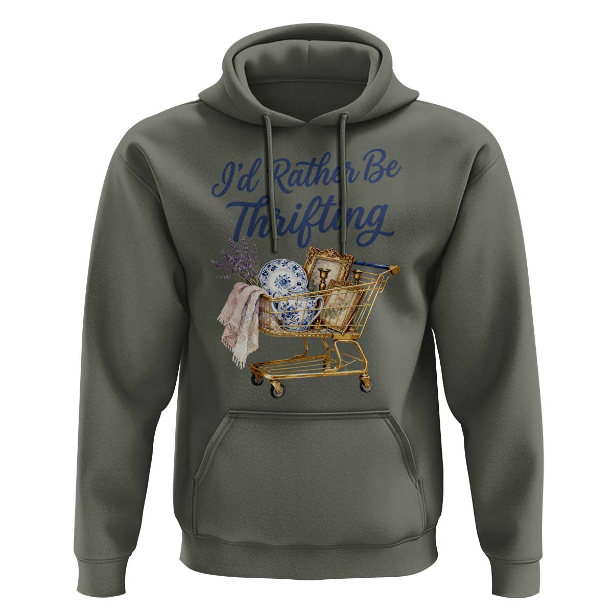 I Would Rather Be Thrifting Hoodie Funny Shopping Quote Thrift Lover