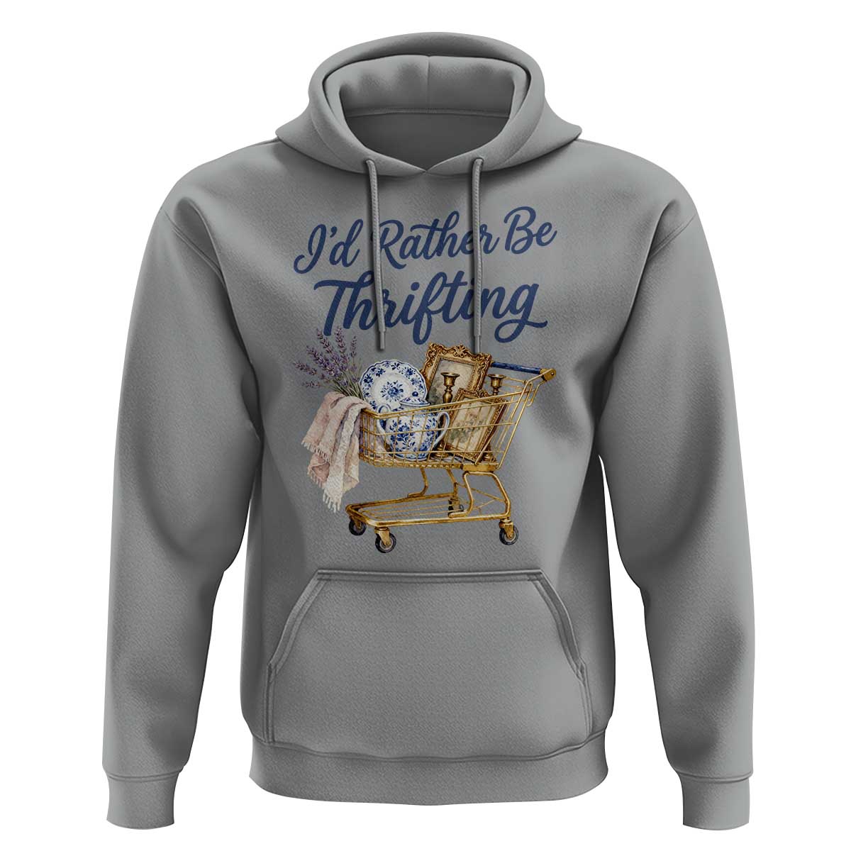 I Would Rather Be Thrifting Hoodie Funny Shopping Quote Thrift Lover