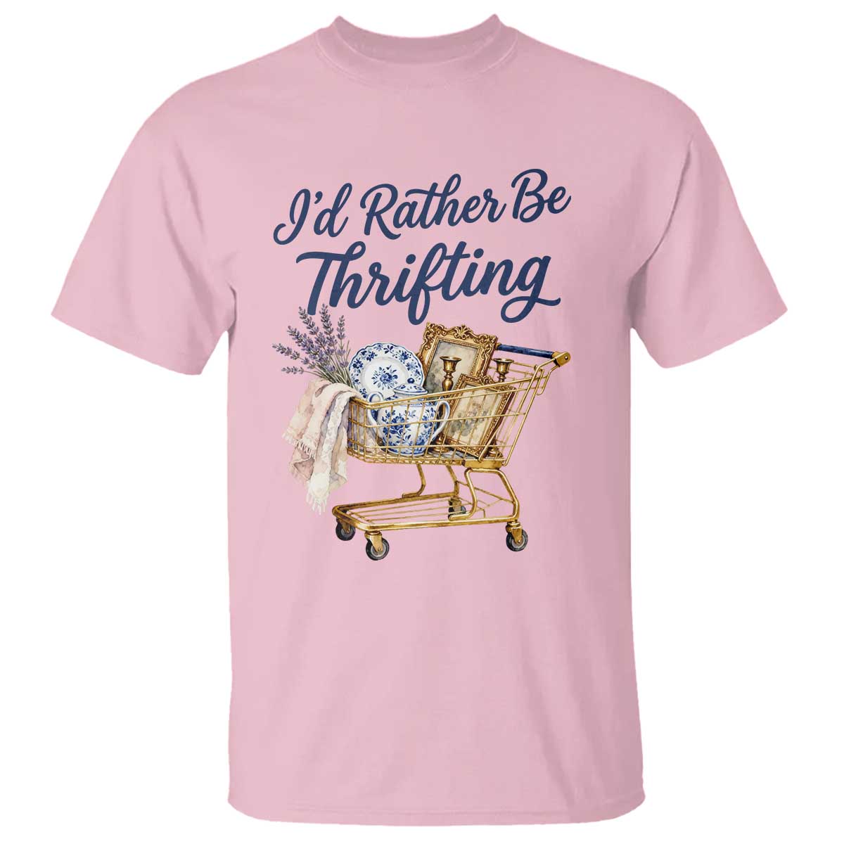 I Would Rather Be Thrifting T Shirt Funny Shopping Quote Thrift Lover