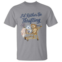 I Would Rather Be Thrifting T Shirt Funny Shopping Quote Thrift Lover