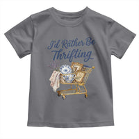I Would Rather Be Thrifting Toddler T Shirt Funny Shopping Quote Thrift Lover