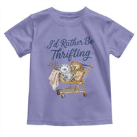 I Would Rather Be Thrifting Toddler T Shirt Funny Shopping Quote Thrift Lover