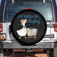Silly Goose I Would Rather Be Thrifting Spare Tire Cover Funny Shopping Goose
