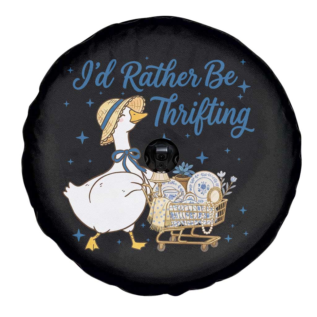 Silly Goose I Would Rather Be Thrifting Spare Tire Cover Funny Shopping Goose