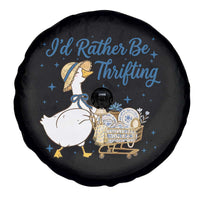 Silly Goose I Would Rather Be Thrifting Spare Tire Cover Funny Shopping Goose