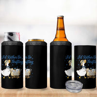 Silly Goose I Would Rather Be Thrifting 4 in 1 Can Cooler Tumbler Funny Shopping Goose