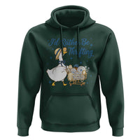 Silly Goose I Would Rather Be Thrifting Hoodie Funny Shopping Goose