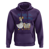 Silly Goose I Would Rather Be Thrifting Hoodie Funny Shopping Goose