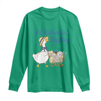 Silly Goose I Would Rather Be Thrifting Long Sleeve Shirt Funny Shopping Goose