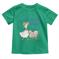 Silly Goose I Would Rather Be Thrifting Toddler T Shirt Funny Shopping Goose
