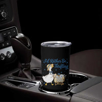 Silly Goose I Would Rather Be Thrifting Tumbler Cup Funny Shopping Goose