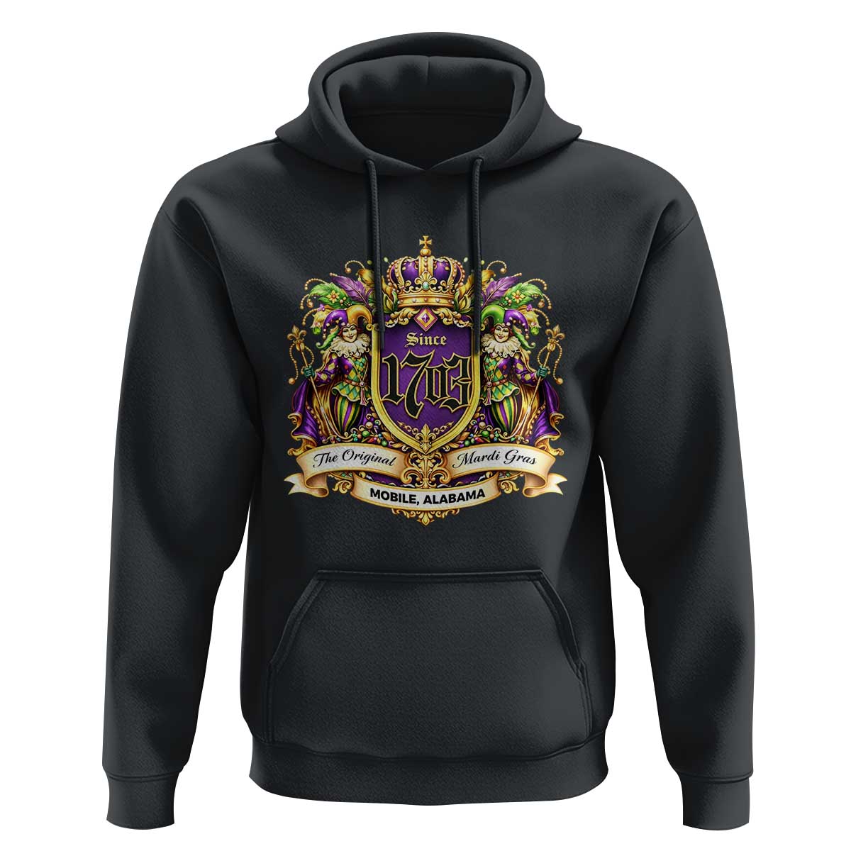 The Original Mardi Gras Mobile Alabama Since 1703 Hoodie Funny Carnival