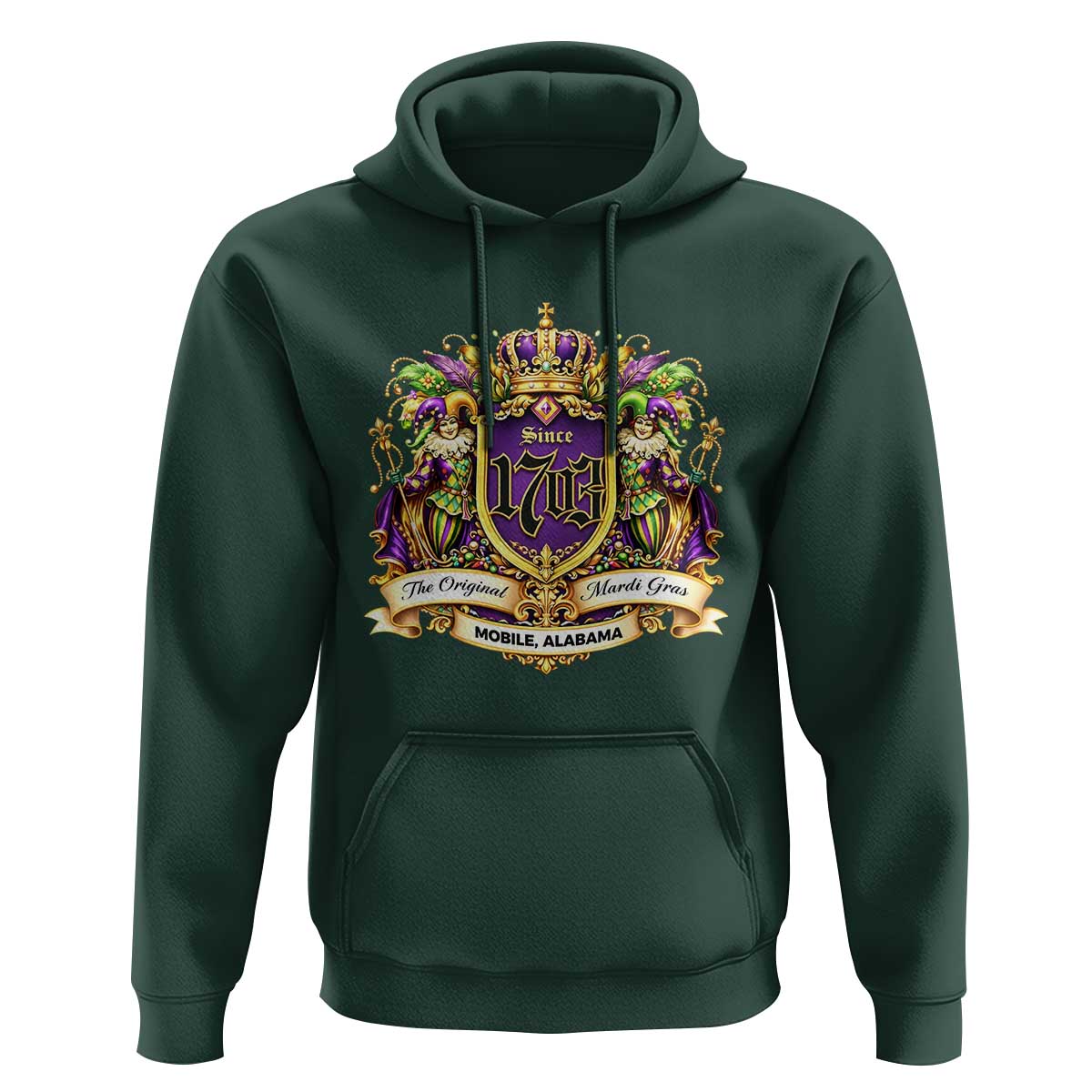 The Original Mardi Gras Mobile Alabama Since 1703 Hoodie Funny Carnival