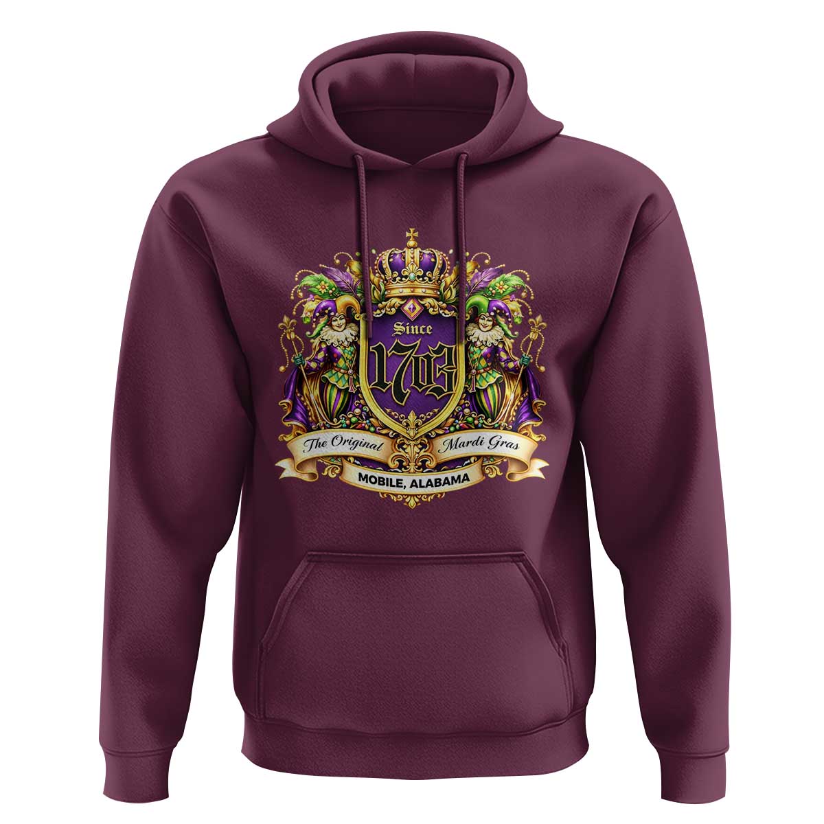 The Original Mardi Gras Mobile Alabama Since 1703 Hoodie Funny Carnival