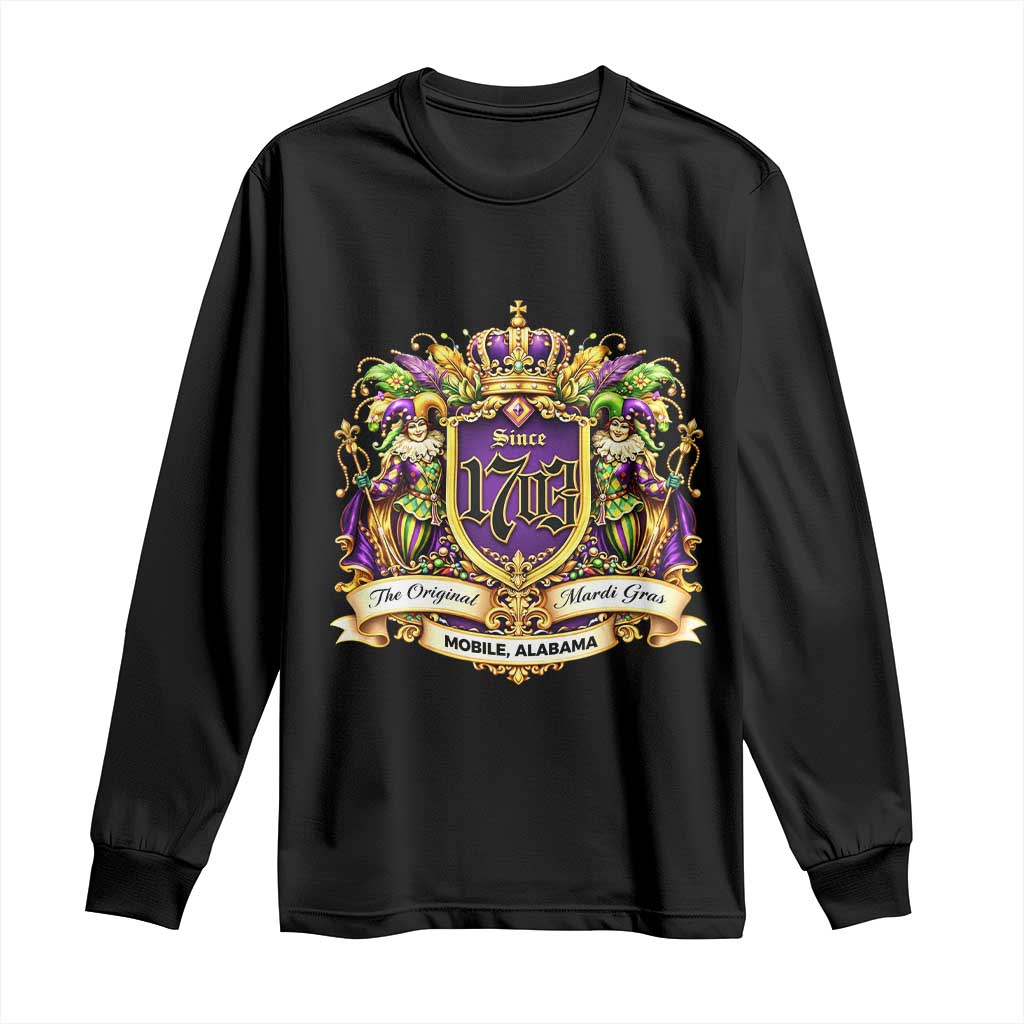 The Original Mardi Gras Mobile Alabama Since 1703 Long Sleeve Shirt Funny Carnival