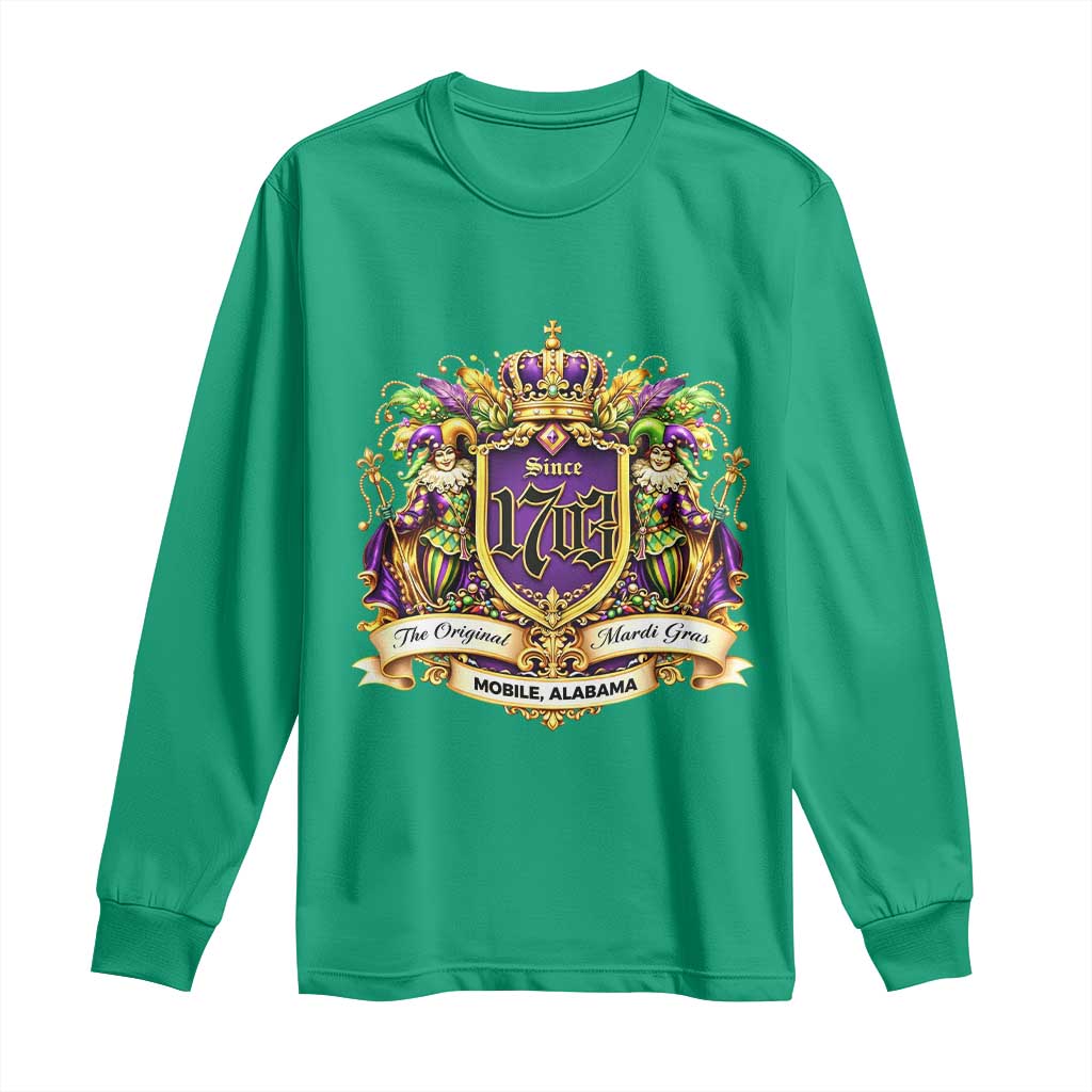 The Original Mardi Gras Mobile Alabama Since 1703 Long Sleeve Shirt Funny Carnival