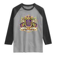 The Original Mardi Gras Mobile Alabama Since 1703 Raglan Shirt Funny Carnival