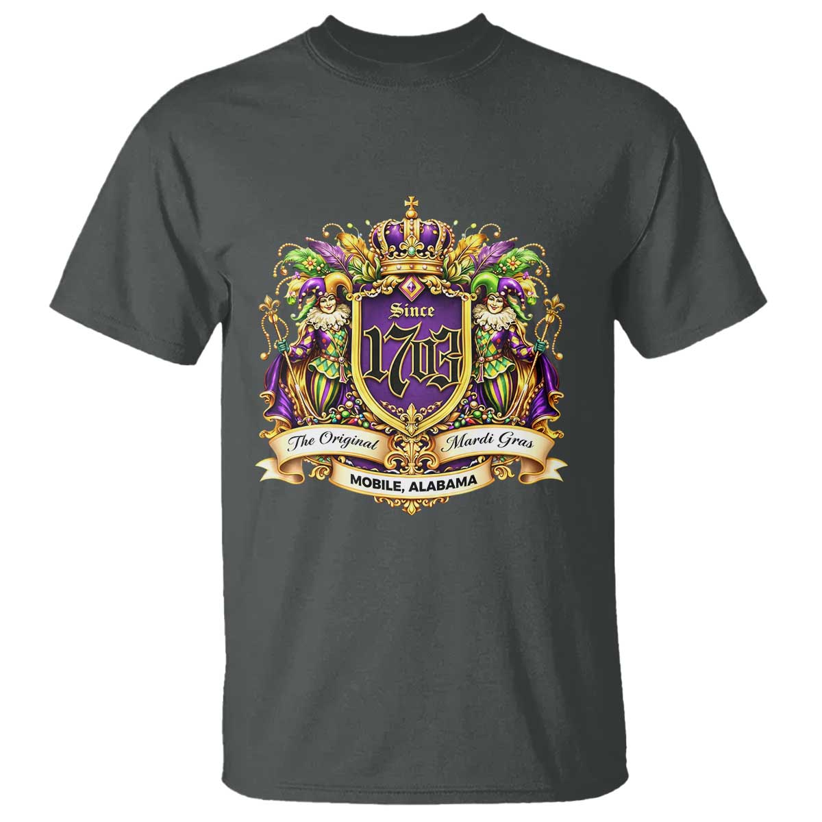 The Original Mardi Gras Mobile Alabama Since 1703 T Shirt Funny Carnival