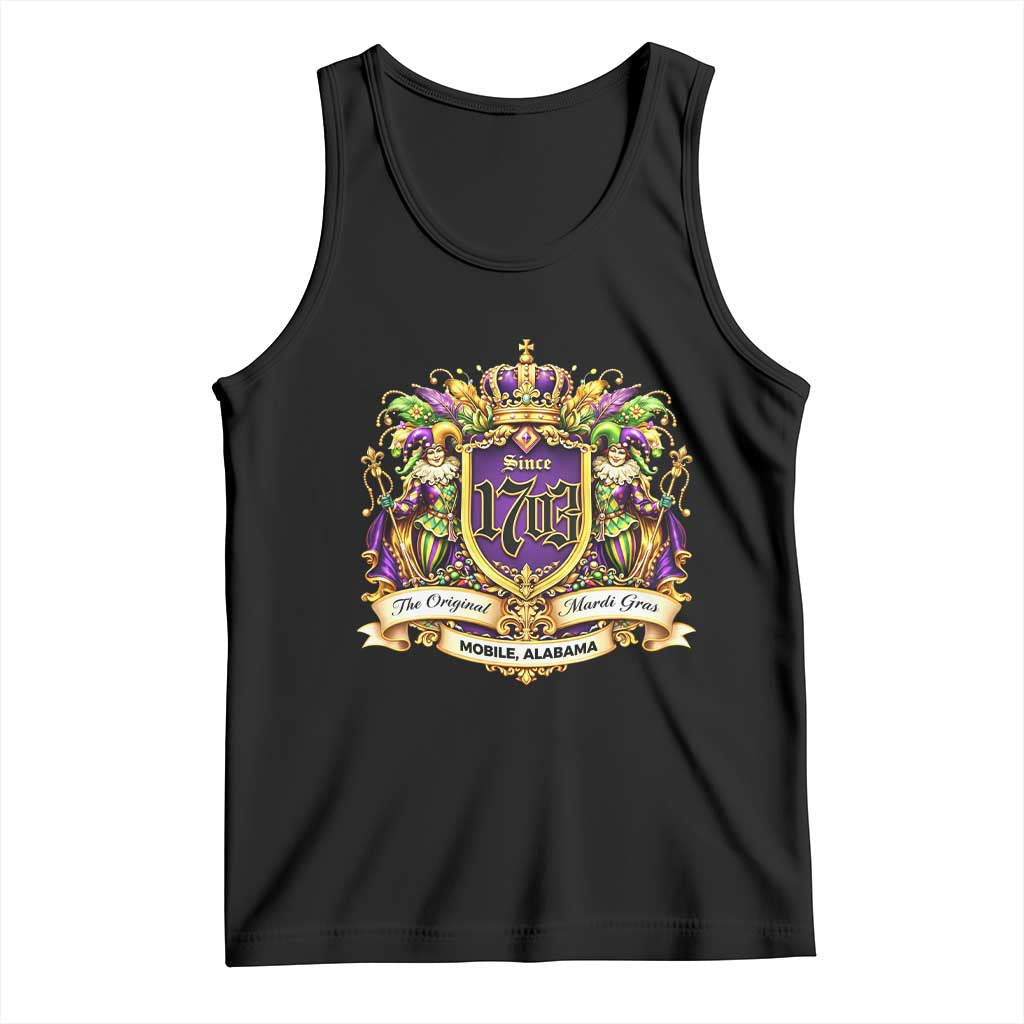 The Original Mardi Gras Mobile Alabama Since 1703 Tank Top Funny Carnival