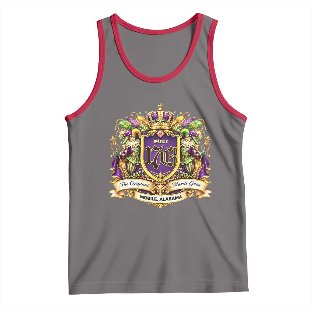 The Original Mardi Gras Mobile Alabama Since 1703 Tank Top Funny Carnival