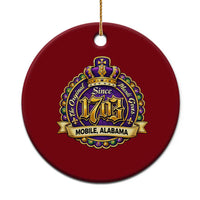 The Original Mardi Gras Mobile Alabama Since 1703 Ceramic Ornament