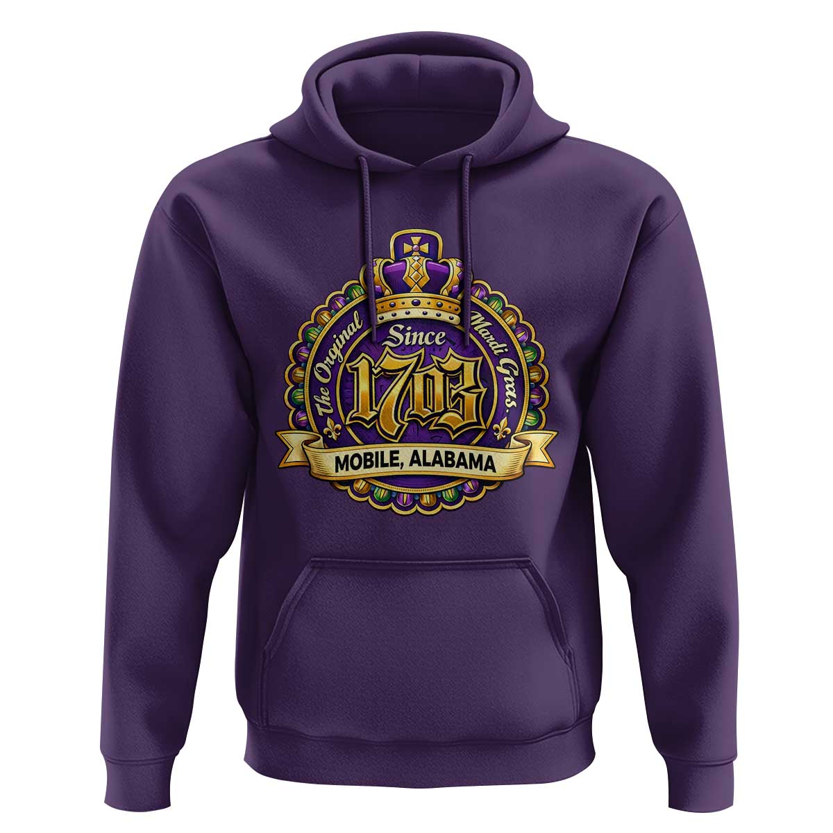 The Original Mardi Gras Mobile Alabama Since 1703 Hoodie