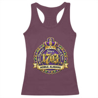 The Original Mardi Gras Mobile Alabama Since 1703 Racerback Tank Top