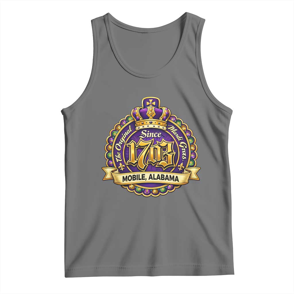The Original Mardi Gras Mobile Alabama Since 1703 Tank Top