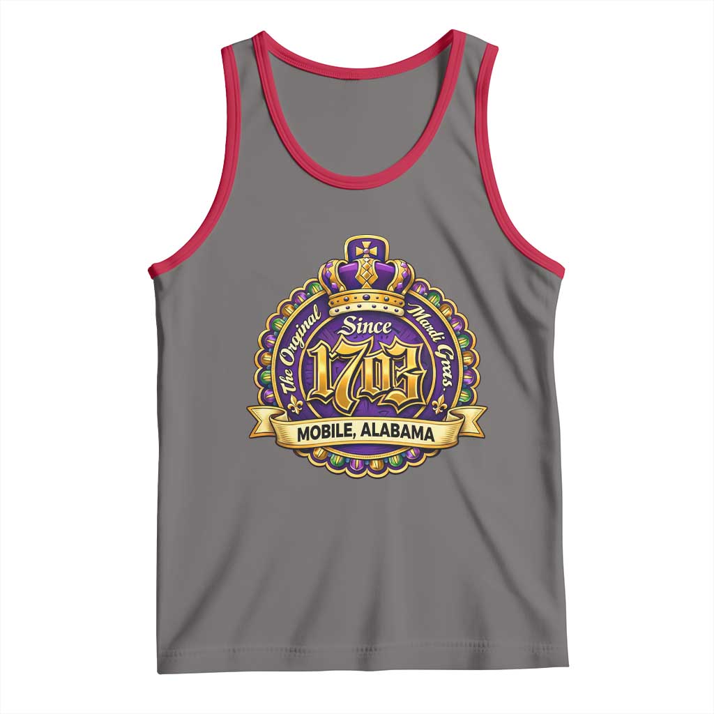 The Original Mardi Gras Mobile Alabama Since 1703 Tank Top