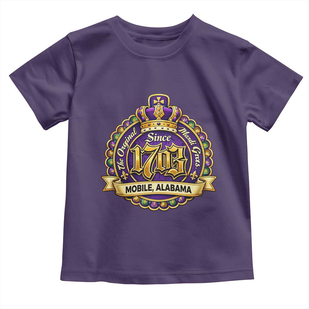 The Original Mardi Gras Mobile Alabama Since 1703 Toddler T Shirt