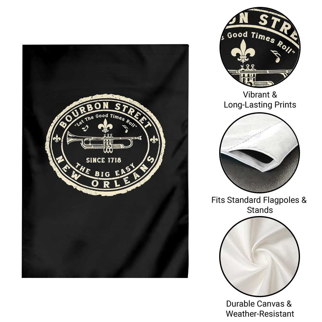 New Orleans Bourbon Street The Big Easy Garden Flag Let The Good Times Roll