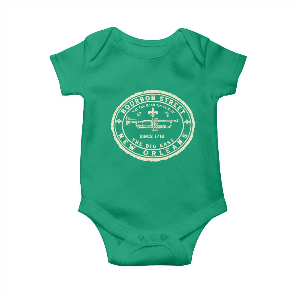 New Orleans Bourbon Street The Big Easy Baby Onesie Let The Good Times Roll