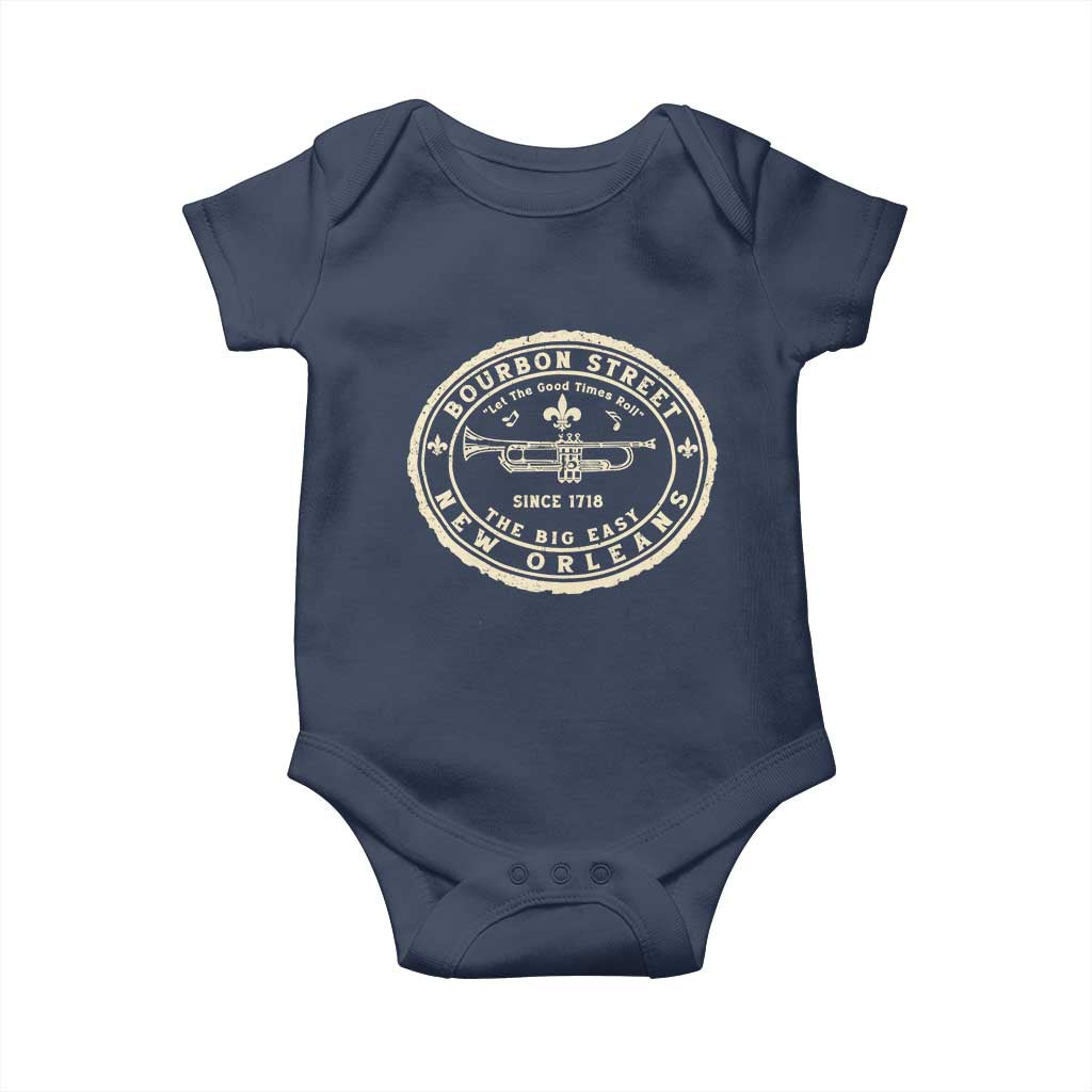 New Orleans Bourbon Street The Big Easy Baby Onesie Let The Good Times Roll