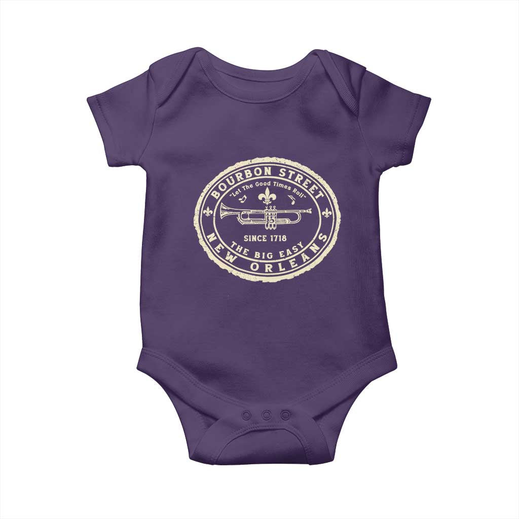 New Orleans Bourbon Street The Big Easy Baby Onesie Let The Good Times Roll