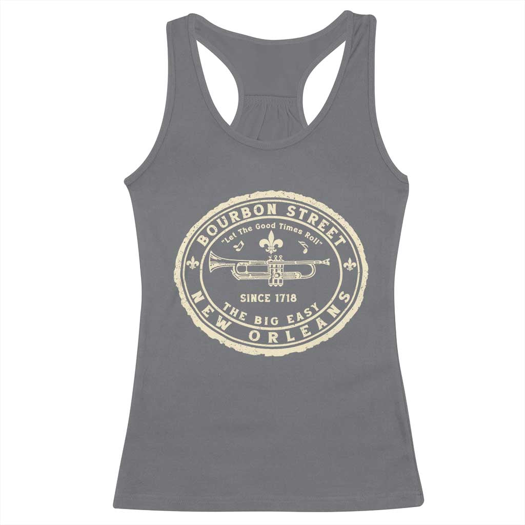 New Orleans Bourbon Street The Big Easy Racerback Tank Top Let The Good Times Roll