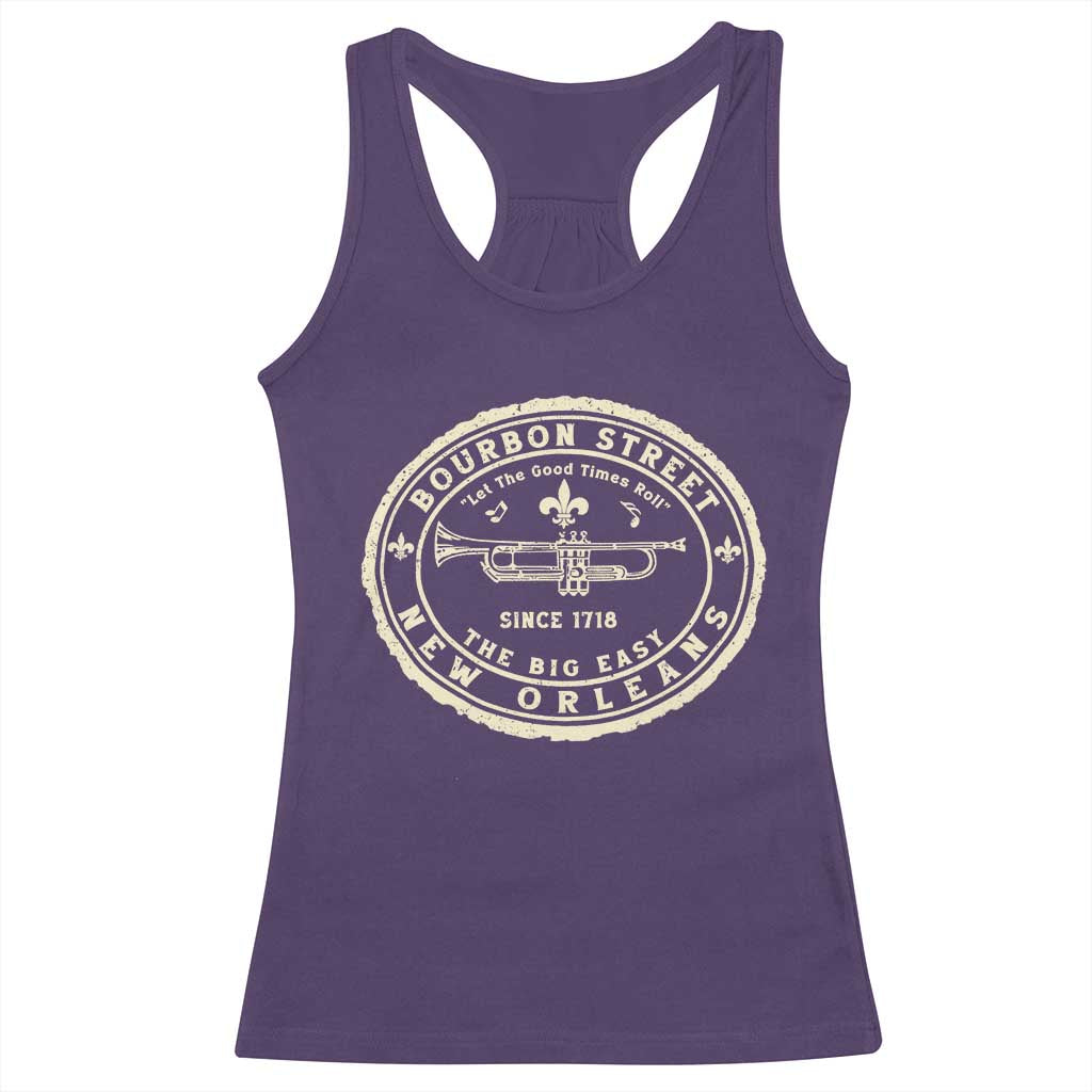 New Orleans Bourbon Street The Big Easy Racerback Tank Top Let The Good Times Roll