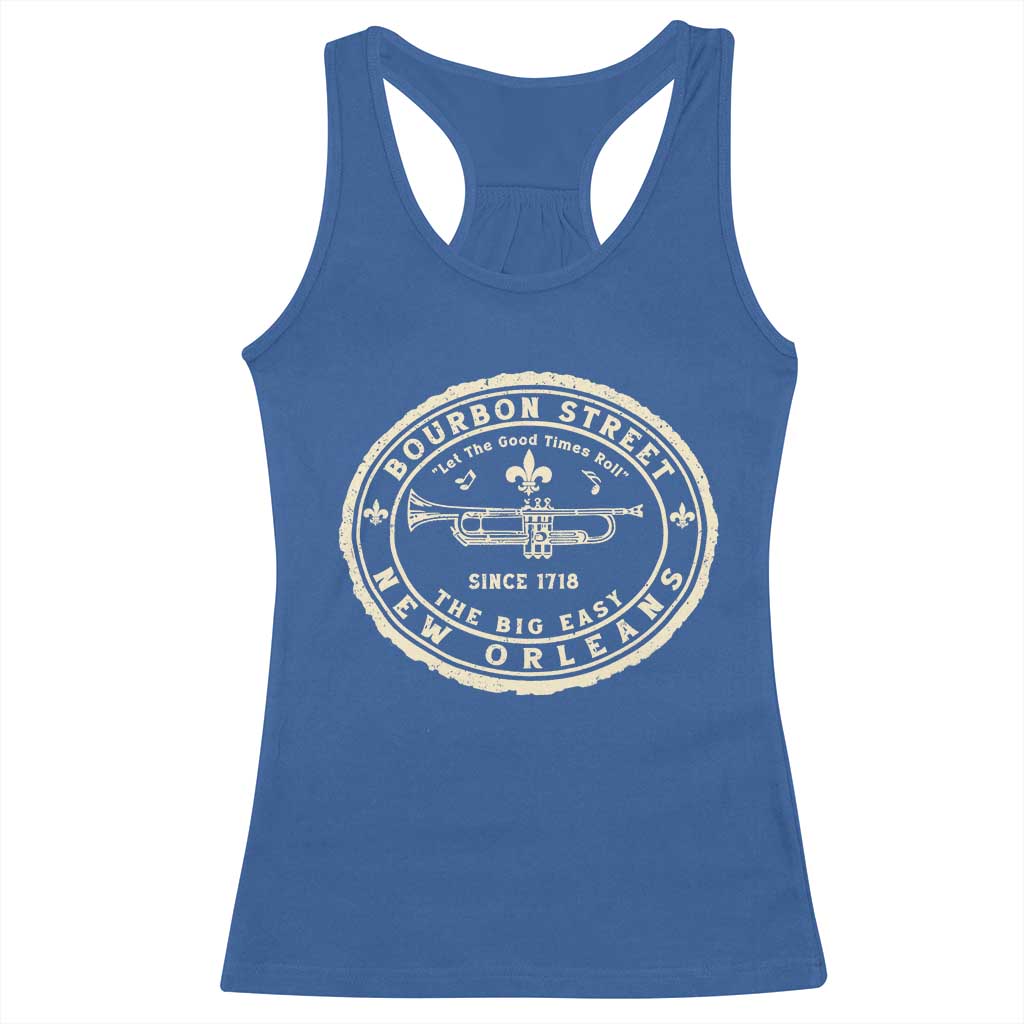 New Orleans Bourbon Street The Big Easy Racerback Tank Top Let The Good Times Roll