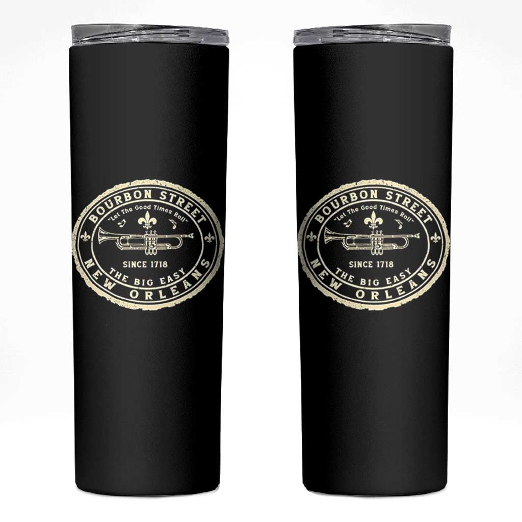 New Orleans Bourbon Street The Big Easy Skinny Tumbler Let The Good Times Roll