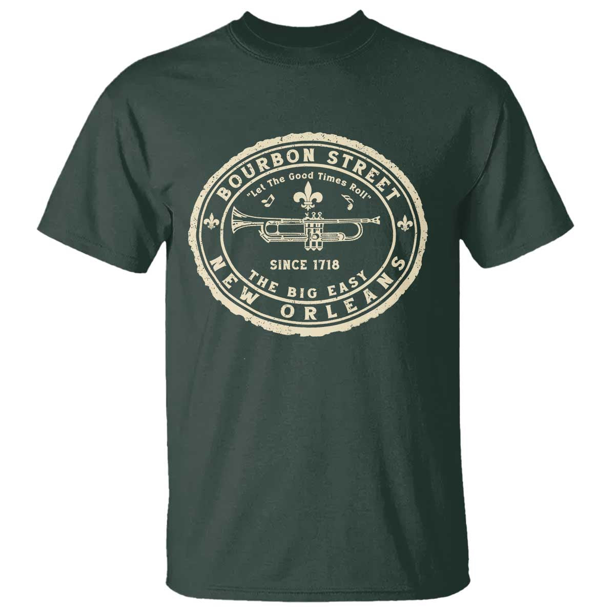 New Orleans Bourbon Street The Big Easy T Shirt Let The Good Times Roll