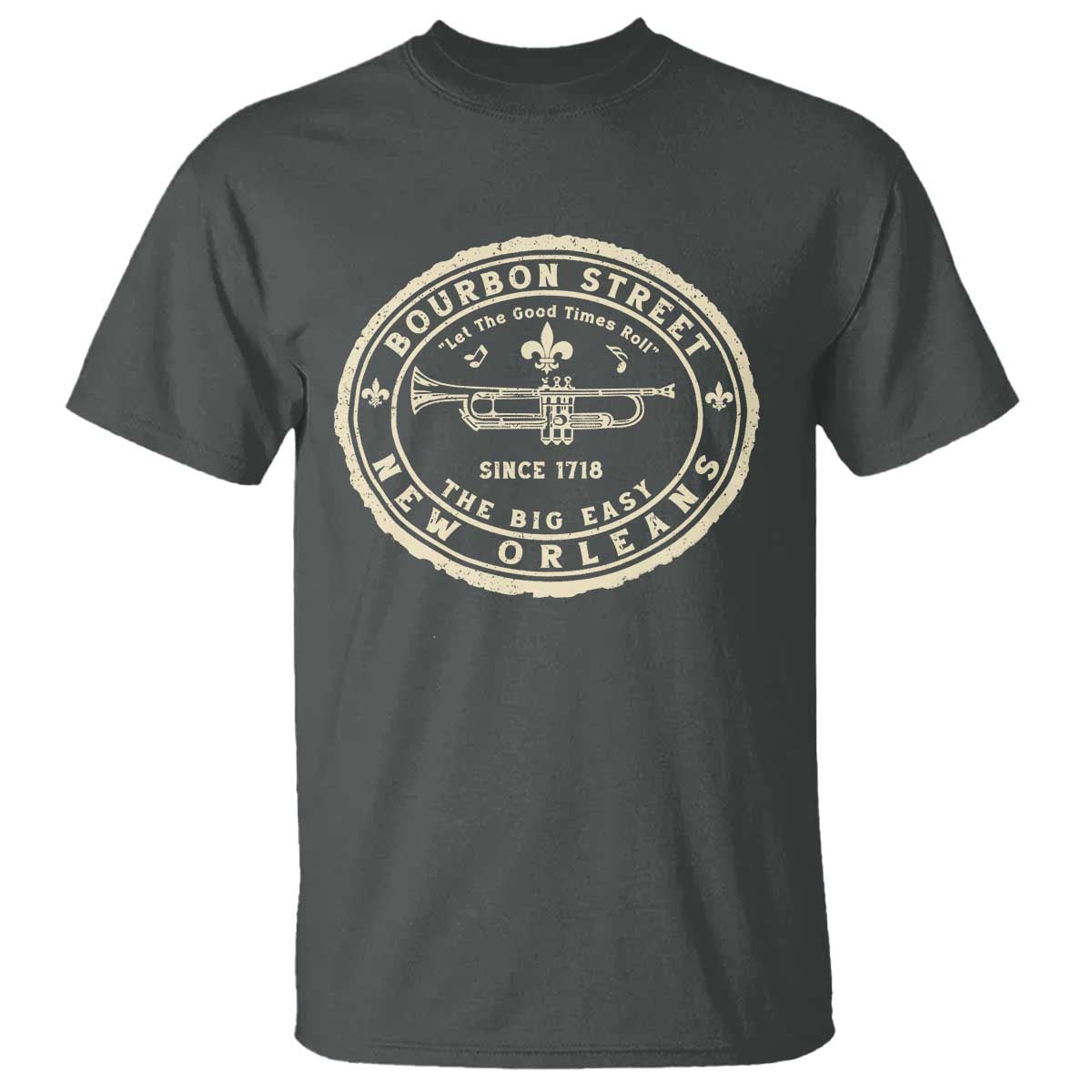 New Orleans Bourbon Street The Big Easy T Shirt Let The Good Times Roll