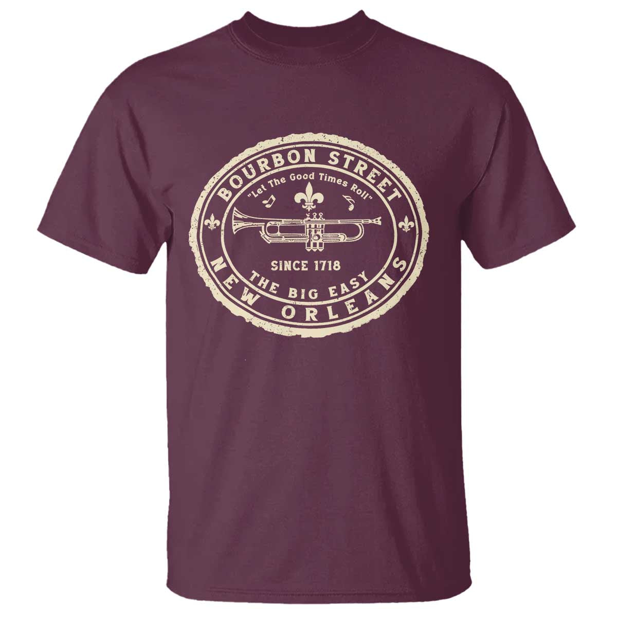 New Orleans Bourbon Street The Big Easy T Shirt Let The Good Times Roll