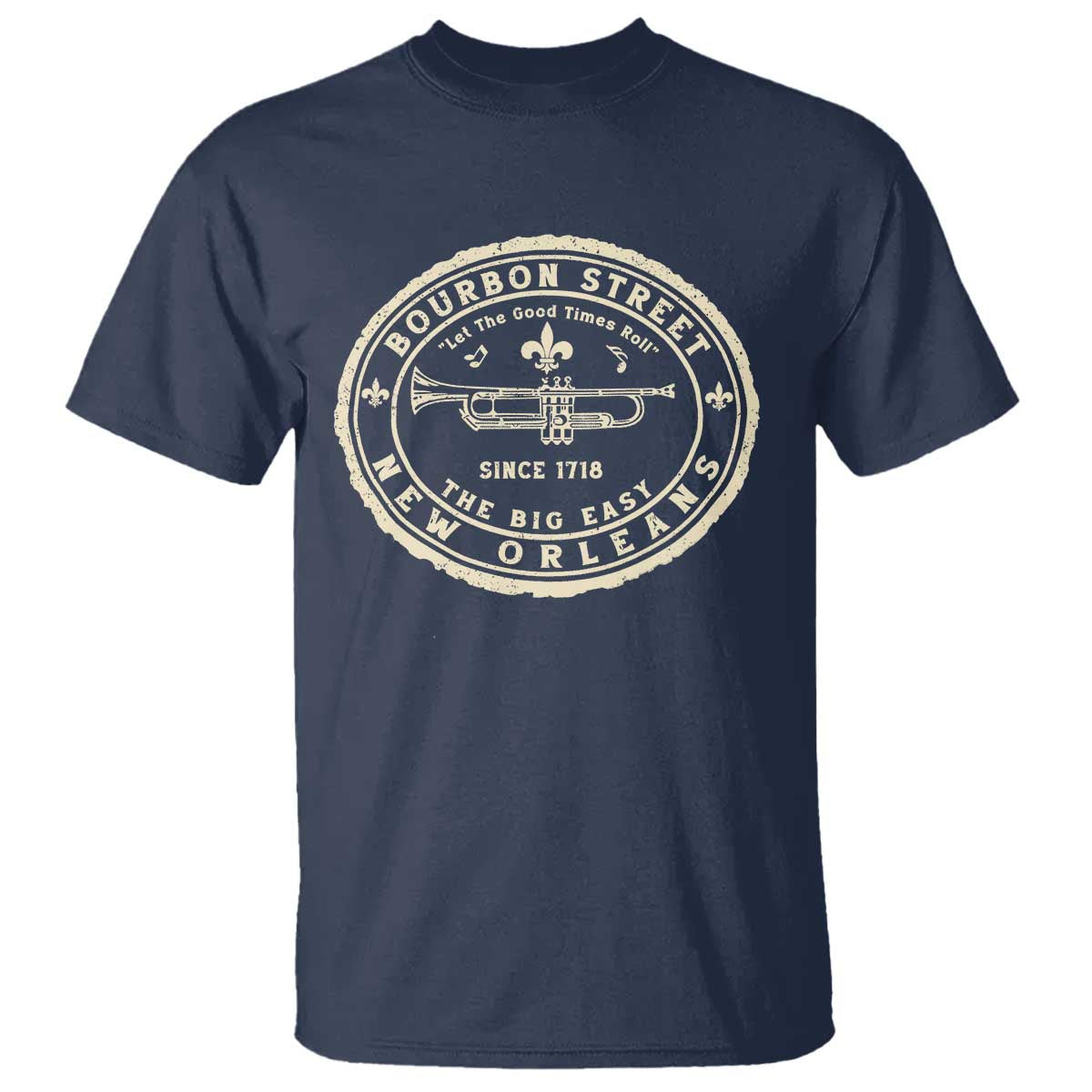 New Orleans Bourbon Street The Big Easy T Shirt Let The Good Times Roll