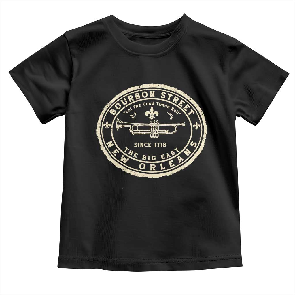 New Orleans Bourbon Street The Big Easy Toddler T Shirt Let The Good Times Roll