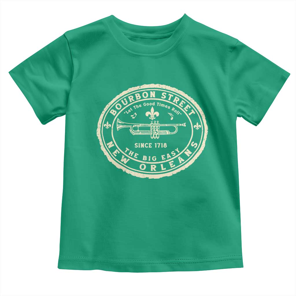 New Orleans Bourbon Street The Big Easy Toddler T Shirt Let The Good Times Roll