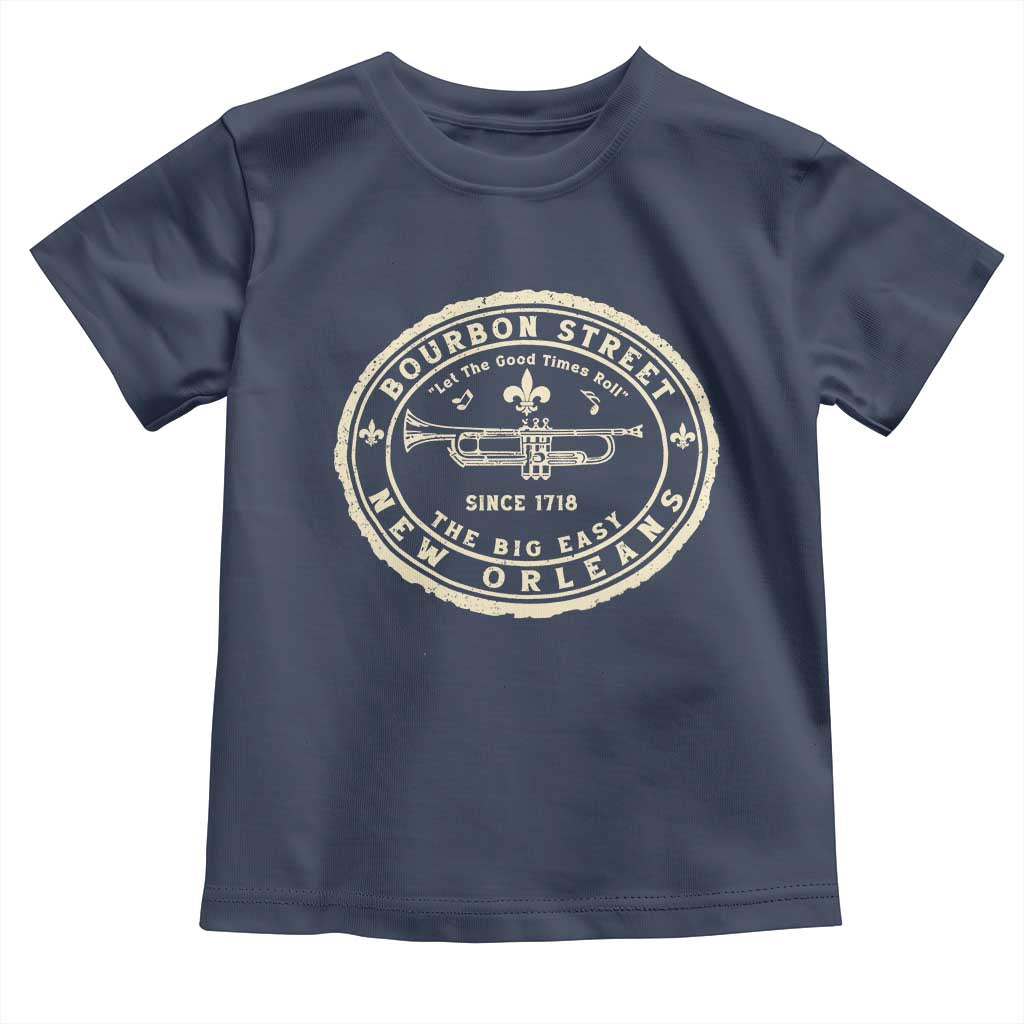 New Orleans Bourbon Street The Big Easy Toddler T Shirt Let The Good Times Roll