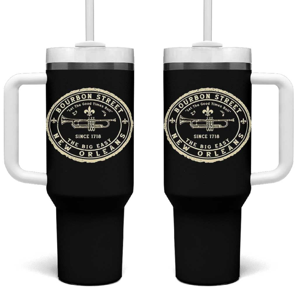 New Orleans Bourbon Street The Big Easy Tumbler With Handle Let The Good Times Roll