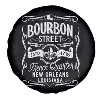 Bourbon Street French Quarter New Orleans Vintage Scrollwork Spare Tire Cover