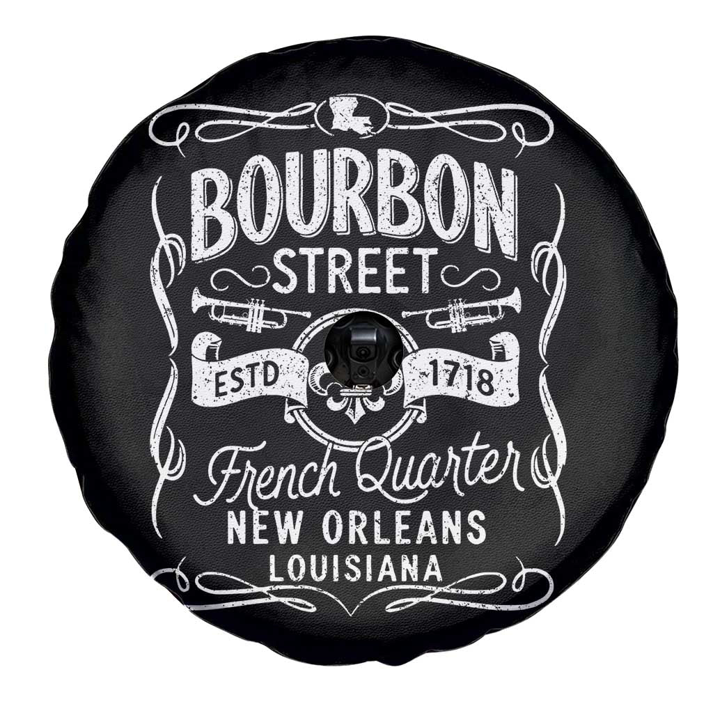 Bourbon Street French Quarter New Orleans Vintage Scrollwork Spare Tire Cover